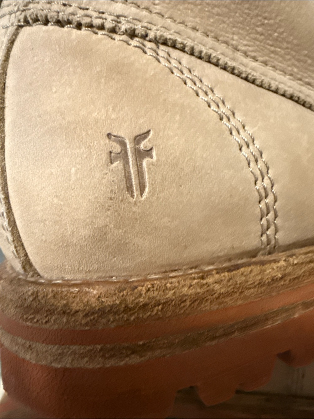 FRYE!! 🔥🔥 Phillip Leather Lug Work boot 87828 in Cement w/Leather Laces Size 11 - Picture 9 of 9